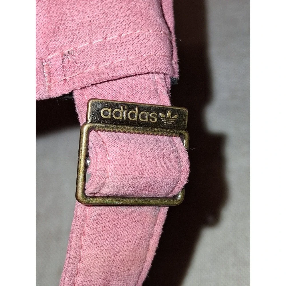 Adidas Originals Women Faux Suede Trefoil Baseball Cap Mauve Pink 977011-E